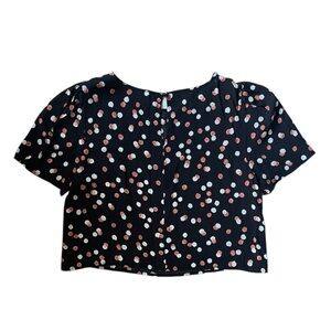 Leith Cropped Short Sleeve Blouse